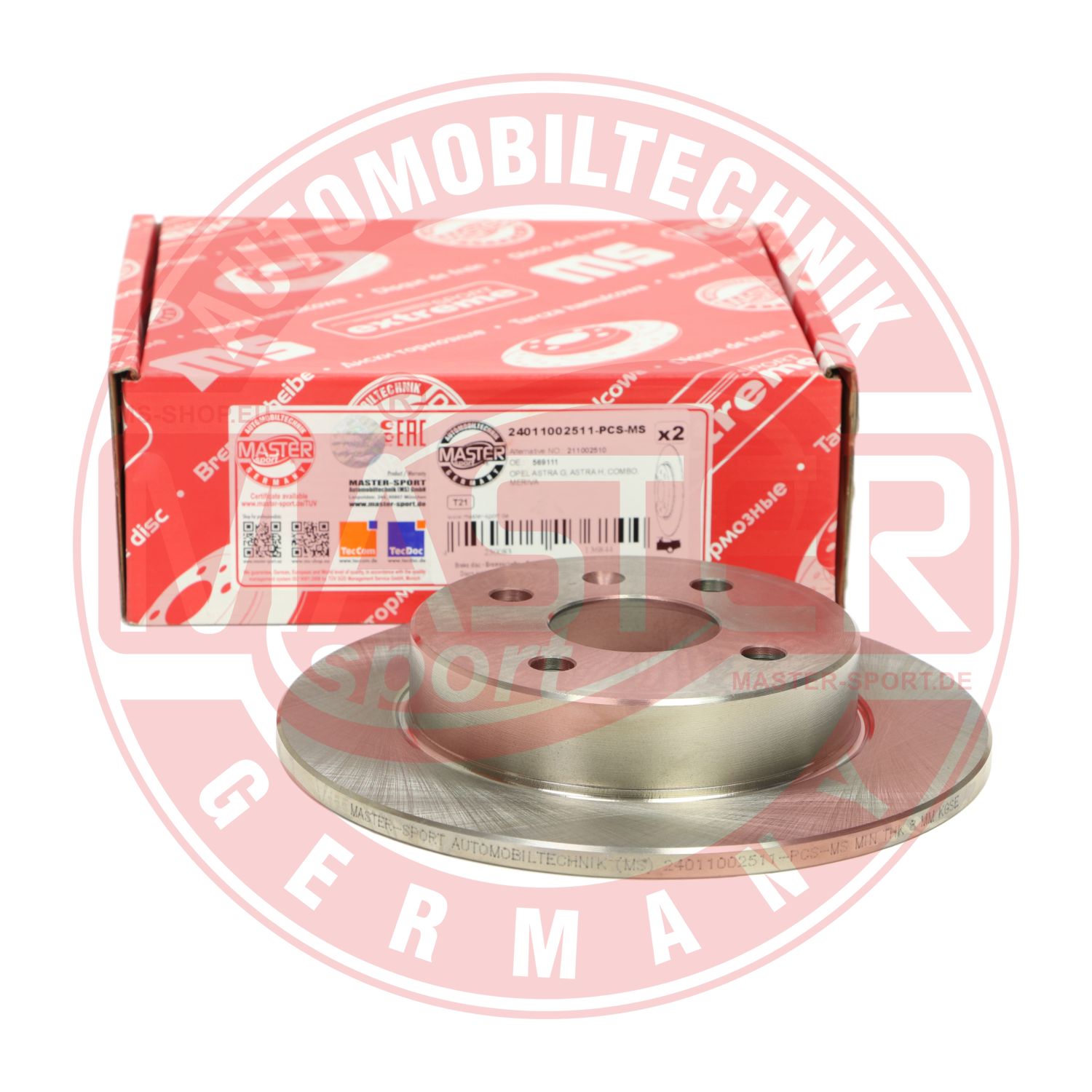 Disc frana MASTERSPORT GERMANY 24011002511-PCS-MS